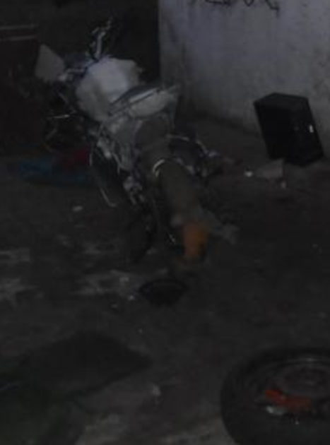 Moto utilizada por el condenado, fue incautada Moto utilizada por el condenado, fue incautada