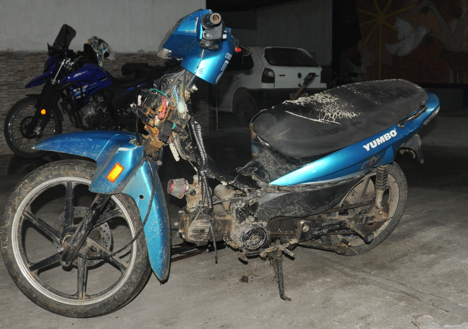 Moto Incautada a cazadores Moto incautada
