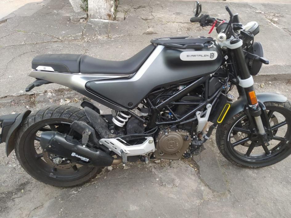 Moto incautada. Moto incautada.
