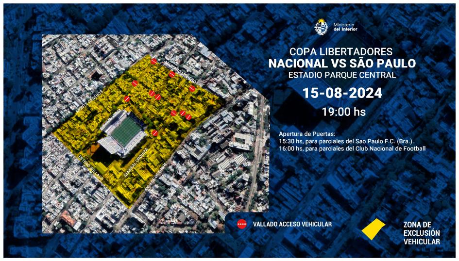 Operativo por partidos de Libertadores 