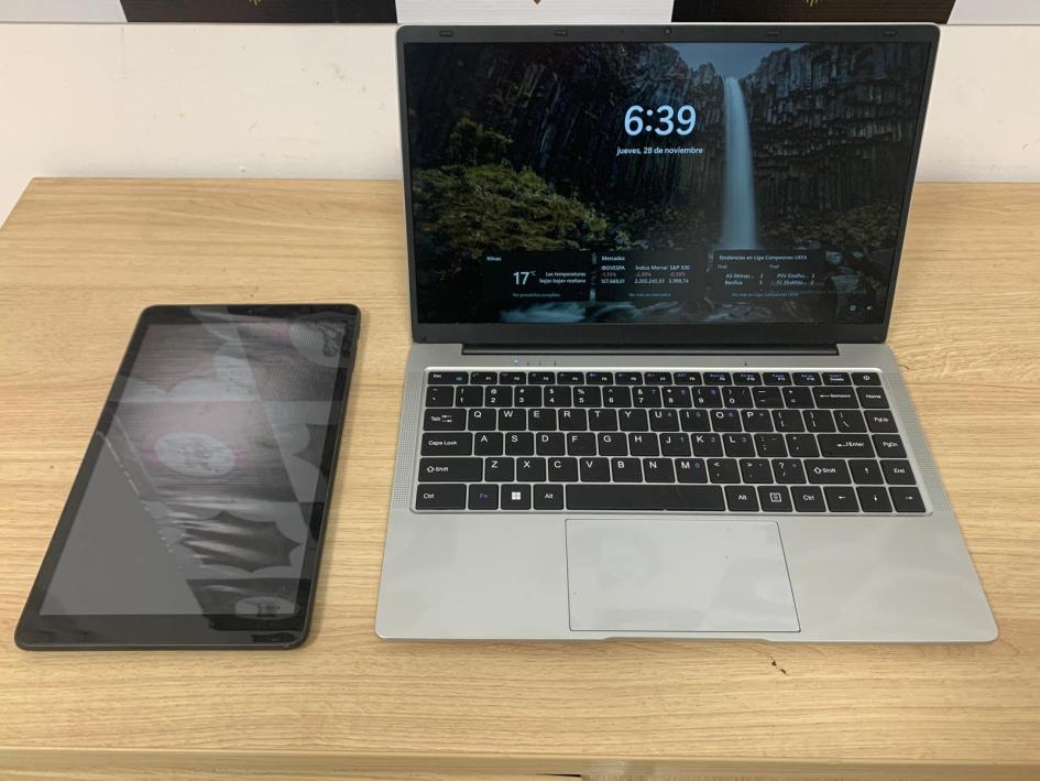 Notebook y tablet incautada Notebook y tablet incautada