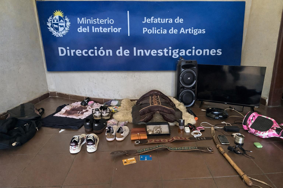Objetos hurtados recuperados por la policía Objetos hurtados recuperados por la policía