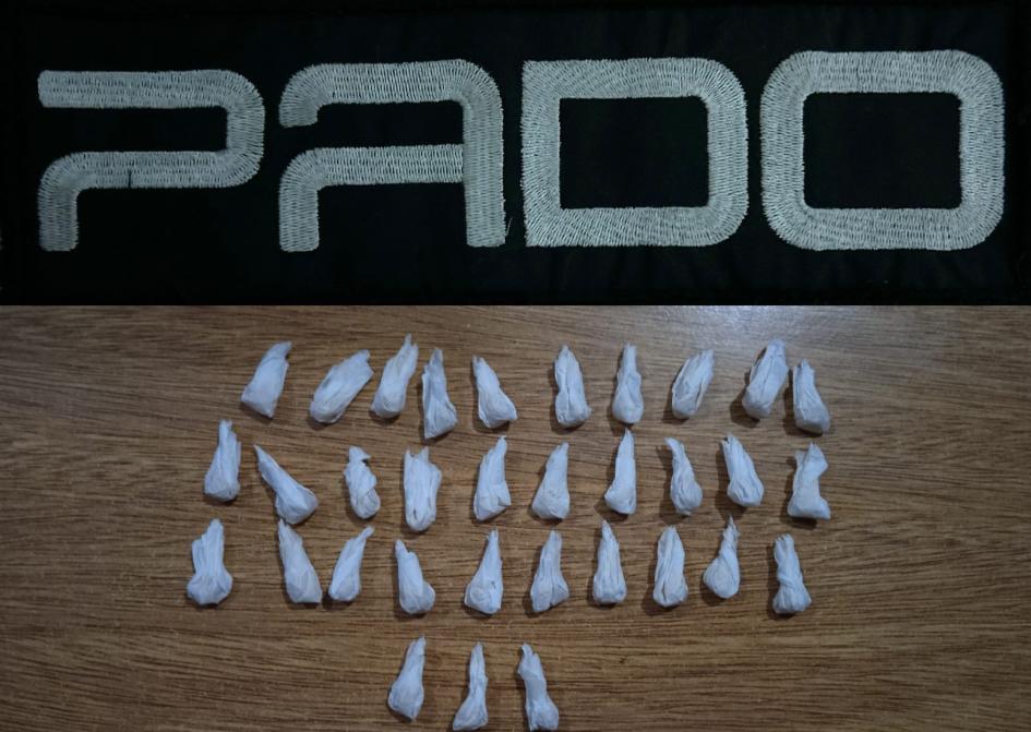 Incautación de droga.- Programa de Alta Dedicación Operativa (PADO)