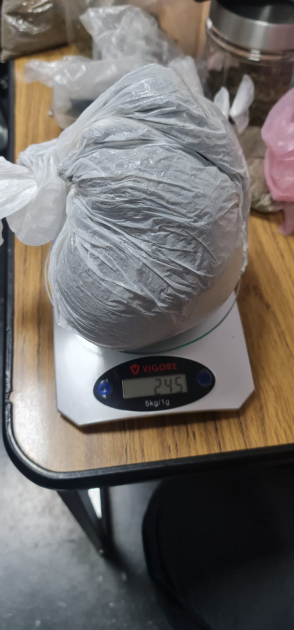 droga incautada en los allanamientos 