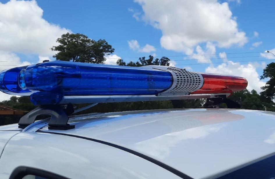 Imagen de barral de móvil policial Imagen de barral de móvil policial