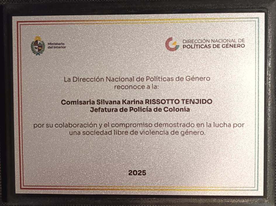 Reconocimineto Comosario Rissotto