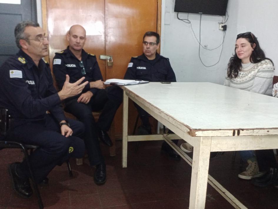 Reunión del comando jefaturial en el interior de Seccional Novena Reunión del comando jefaturial en el interior de Seccional Novena