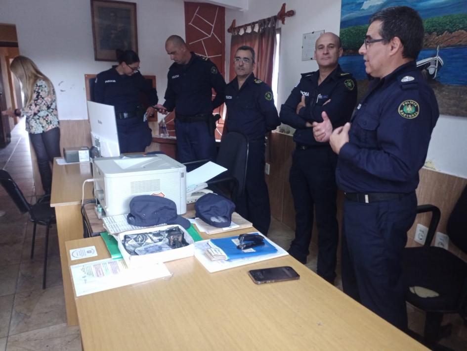 Reunión del comando jefaturial en el interior de Seccional Octava Reunión del comando jefaturial en el interior de Seccional Octava