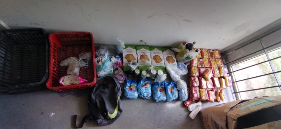 Mercadería recuperada tras hurto en depósito de Supermercado en CP Mercadería recuperada tras hurto en depósito de Supermercado en CP