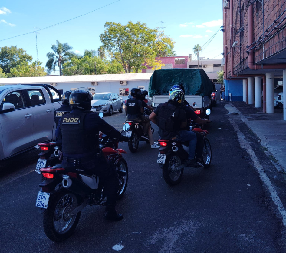 Policías desplegados en el operativo Policías desplegados en el operativo