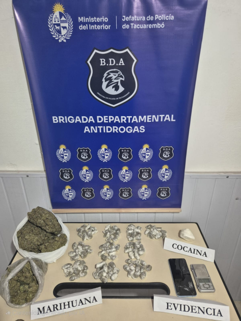Sustancia estupefaciente incautada