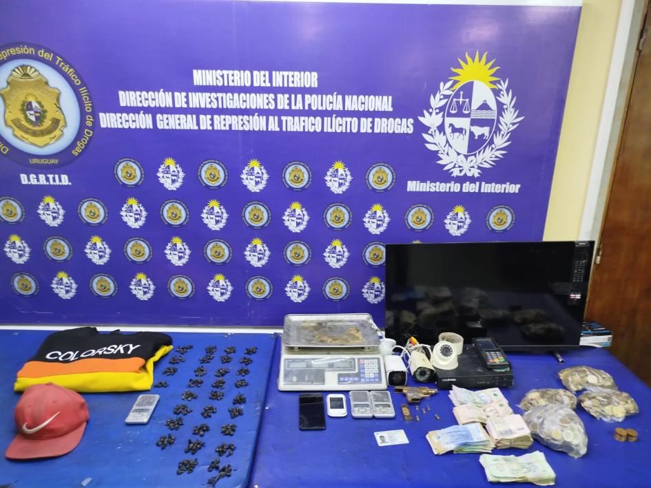 Total de objetos incautados. Total de objetos incautados.