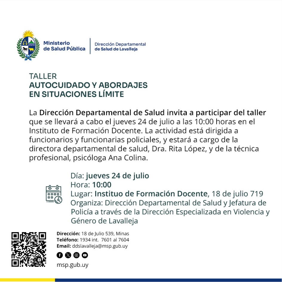 Invitación al Taller de autocuidados