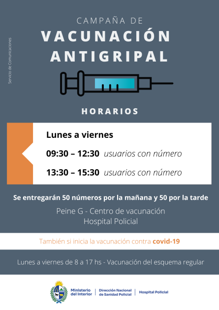 Afiche - Campaña de vacunación antigripal Afiche - Comenzó campaña de vacunación antigripal