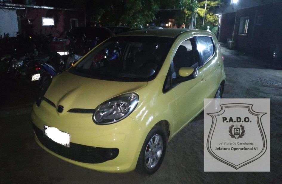 Automóvil recuperado en Ciudad de la Costa Automóvil recuperado en Ciudad de la Costa