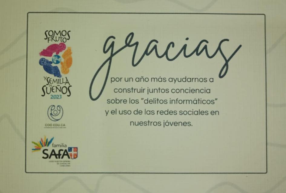 Agradecimiento del Liceo Agradecimiento del Liceo