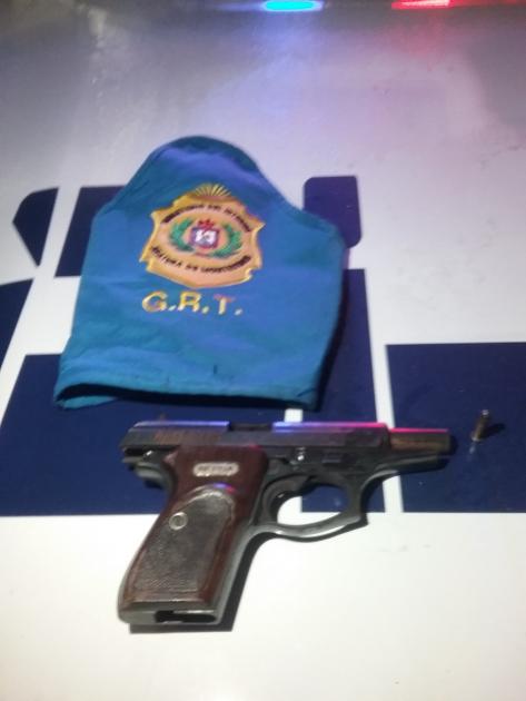 Arma incautada por el G.R.T. Arma de fuego incautada