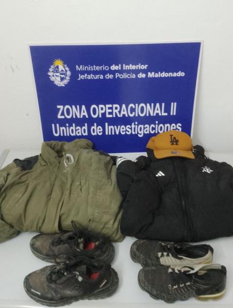 Ropa incautada que fue la utilizada en los ilicitos Ropa utilizada en los ilícitos