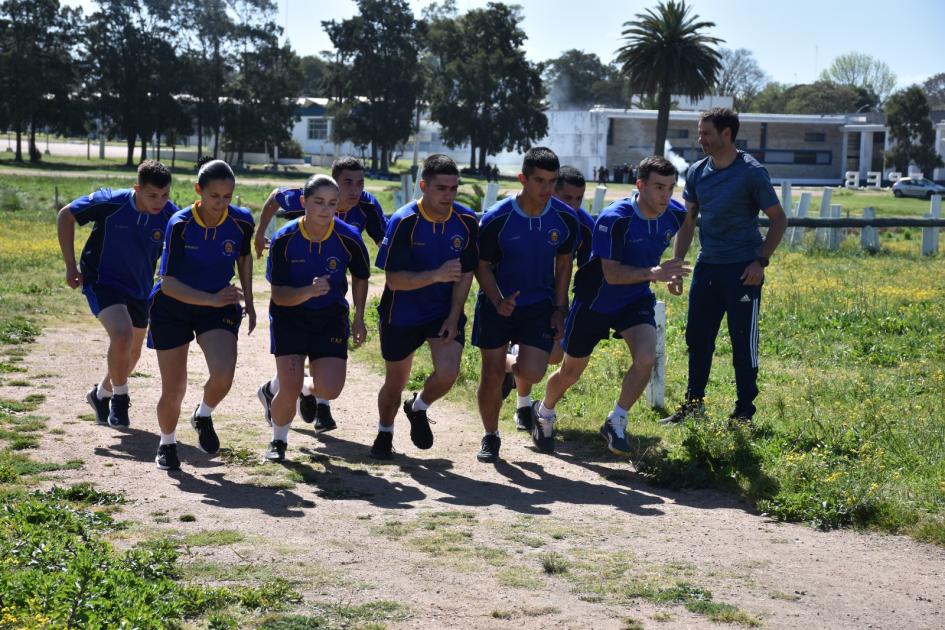 Cadetes corriendo. Cadetes corriendo.