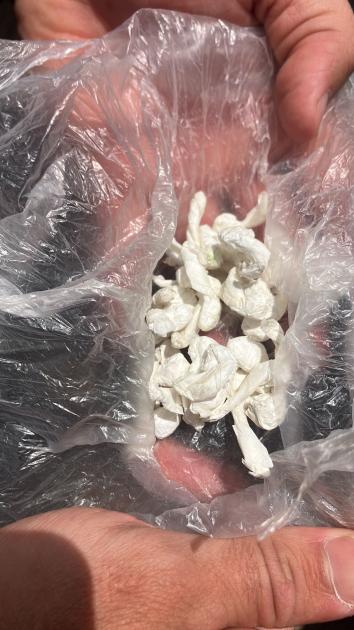 droga envoltorios incautados