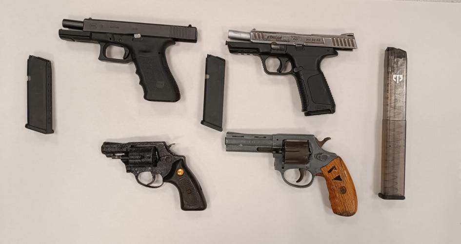 Armas de fuego incautadas Armas de fuego incautadas