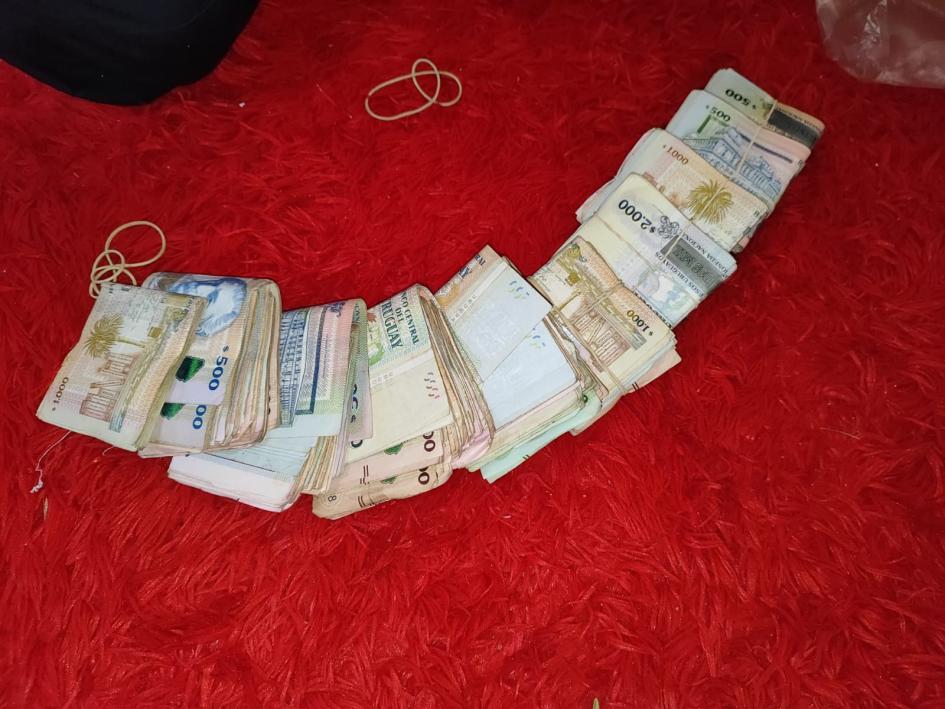 Dinero incautado