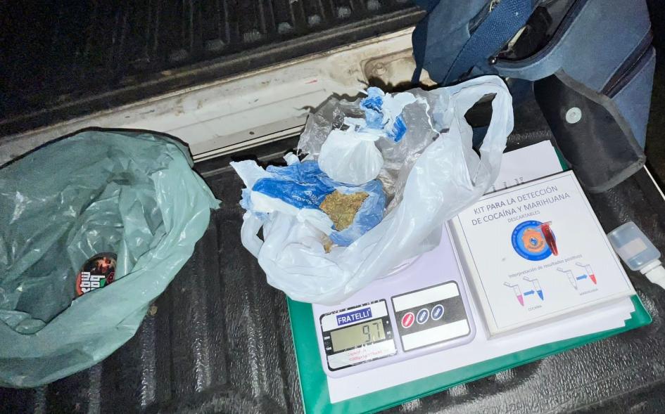 97 Gramos de marihuana incautados 97 Gramos de marihuana incautados