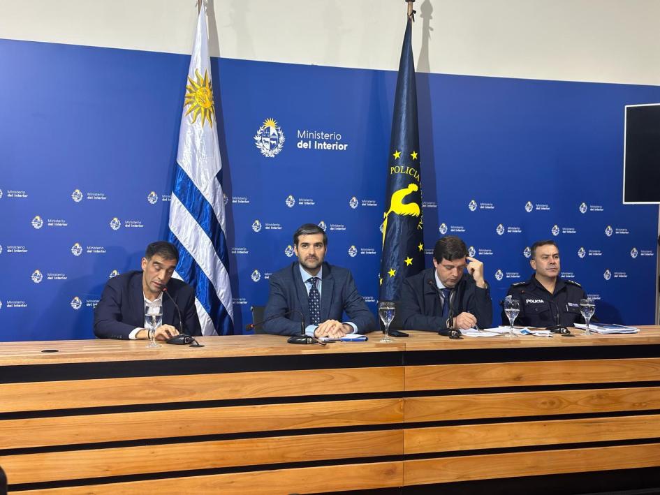 Conferencia de prensa Ministerio del Interior, AUF, AUDAF