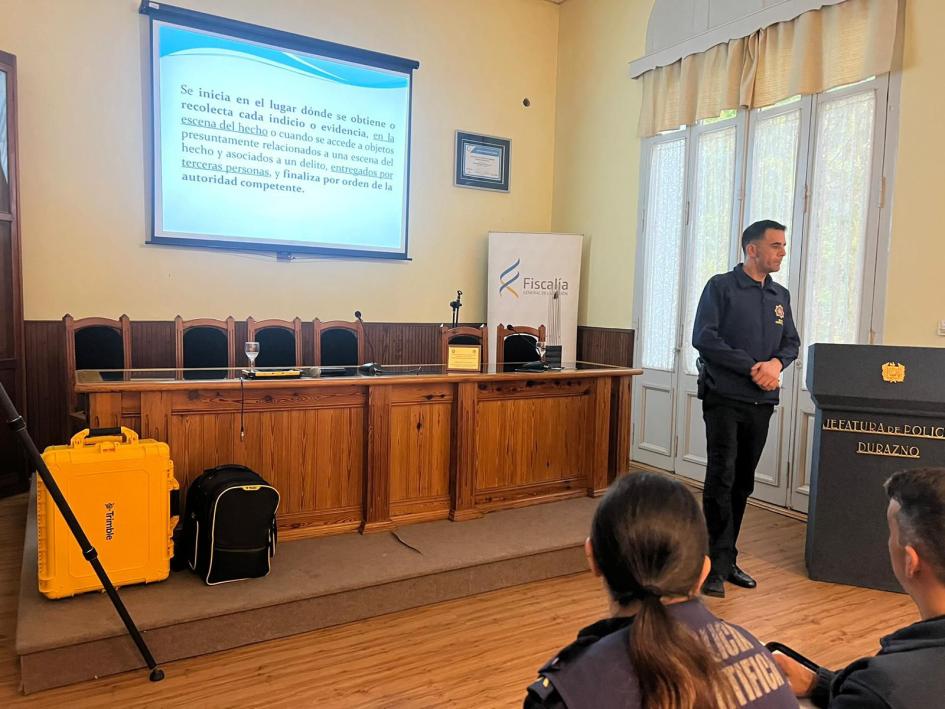 Policía Científica realizó su segunda jornada de capacitación: esta vez en Durazno