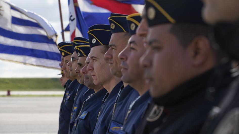 Policías de la Aviación Policial