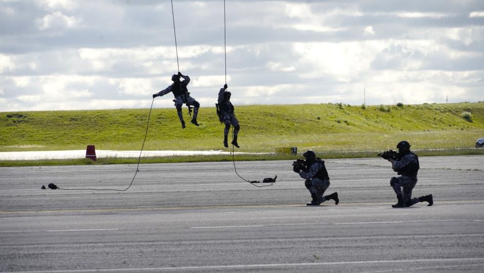 Descenso de helicóptero