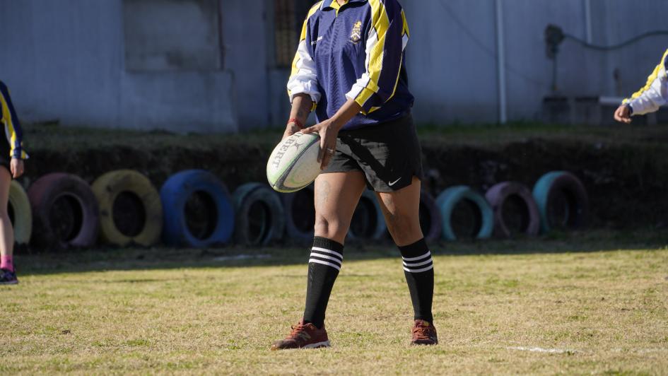 La Unidad N.º 5 Femenina disfrutó de una jornada deportiva con el seleccionado de rugby de Escocia