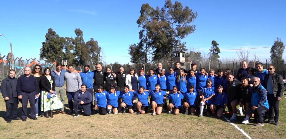 La Unidad N.º 5 Femenina disfrutó de una jornada deportiva con el seleccionado de rugby de Escocia