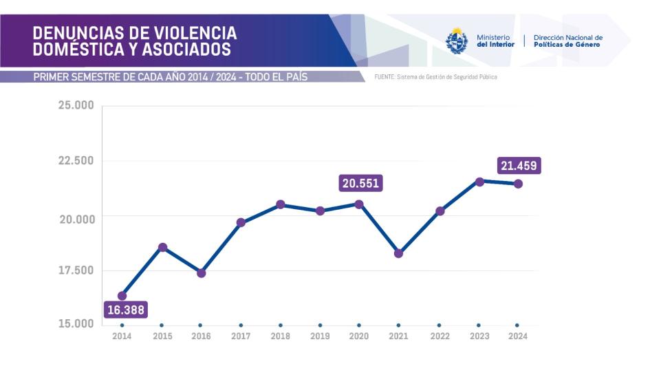 Se presentaron los indicadores de violencia doméstica y de género del primer semestre del año