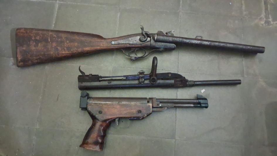 Armas incautadas Armas incautadas