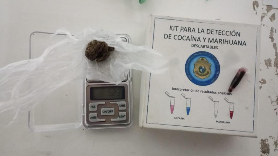 Estupefaciente incautado Estupefaciente incautado