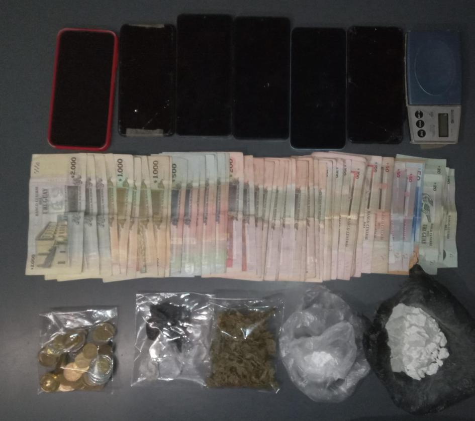 Incautación en allanamiento Objetos incautados