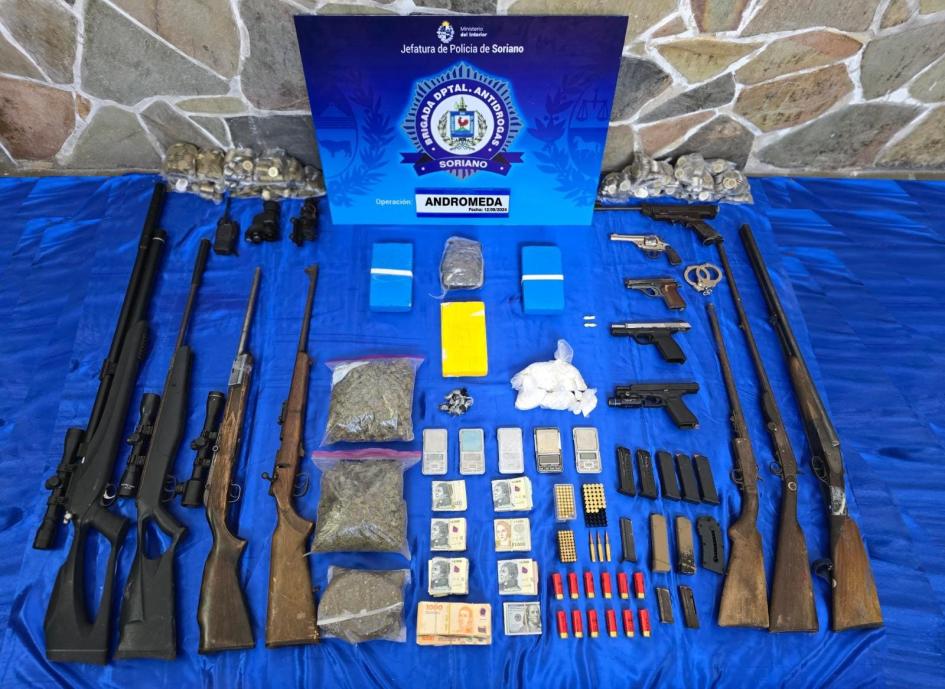ARMAS, DINERO, ESTUPEFACIENTES Y PROYECTILES INCAUTADOS EN EL OPERATIVO ARMAS, DINERO, ESTUPEFACIENTES Y PROYECTILES INCAUTADOS EN EL OPERATIVO