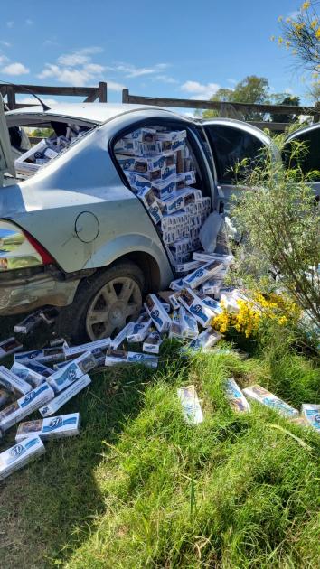 Policía Caminera intercepta vehículo con contrabando tras intensa persecución en Durazno