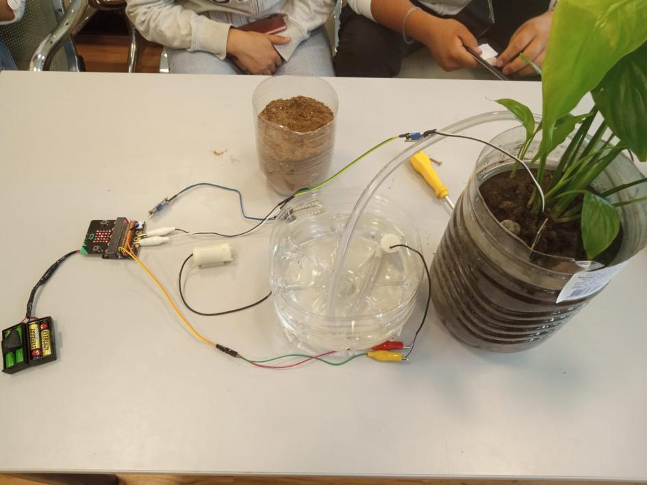Experimento de sistema de riego 