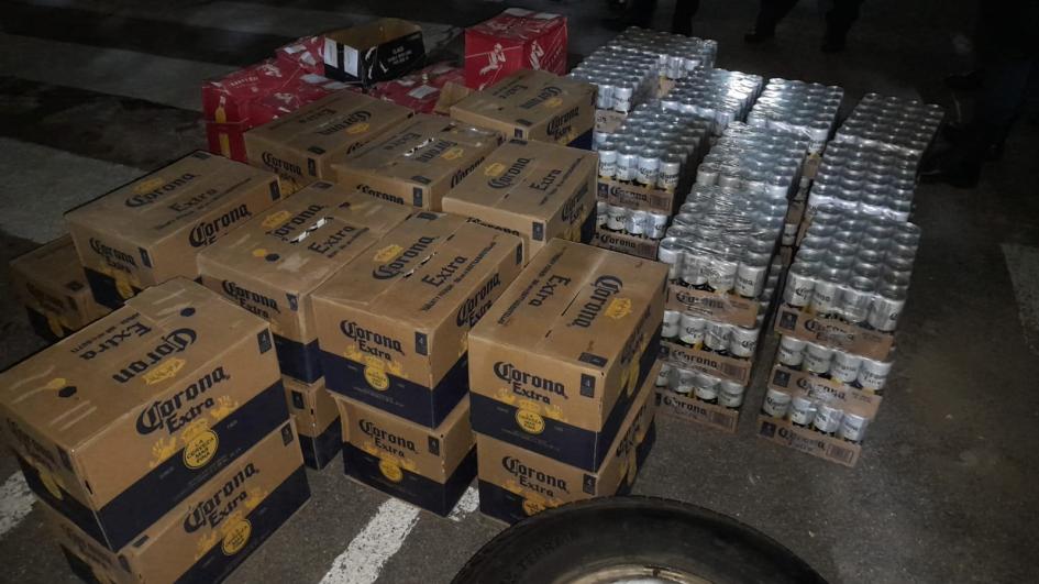 Incautación de bebidas Incautación de bebidas