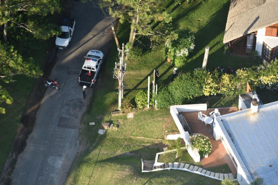 Imagen aérea del operativo Imagen aérea del operativo
