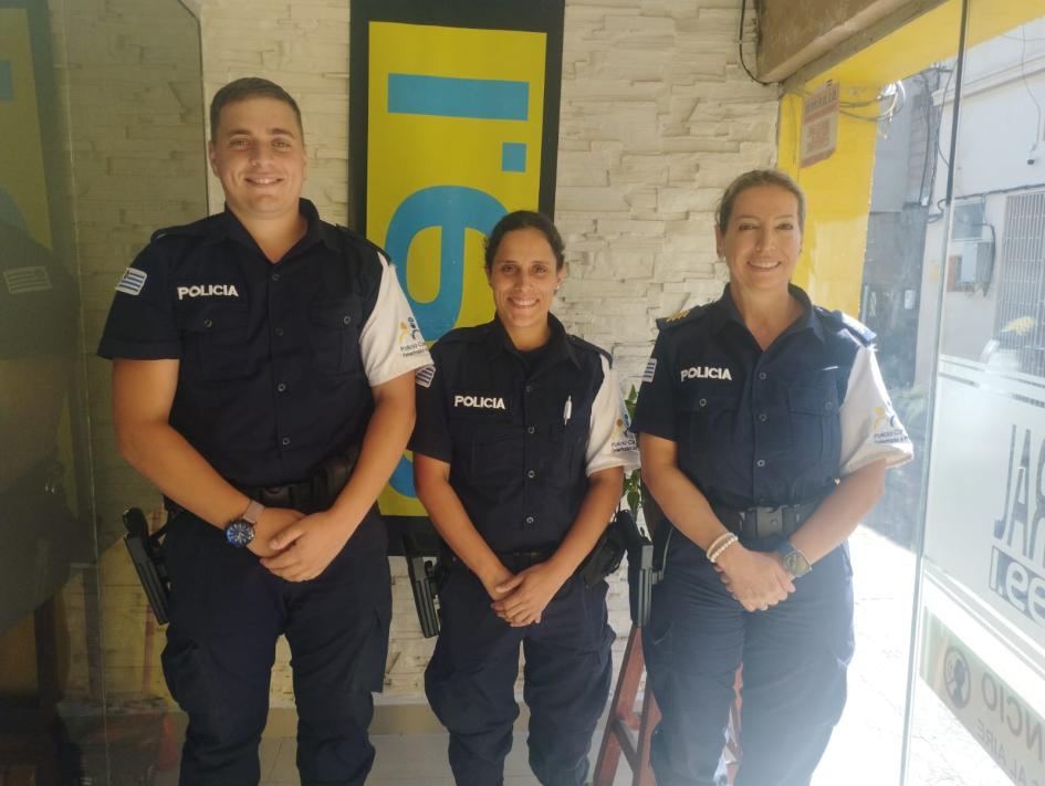 Personal policial encargado de la tarea