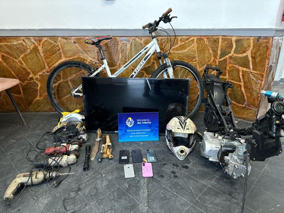 objetos incautados en el operativo objetos incautados en el operativo