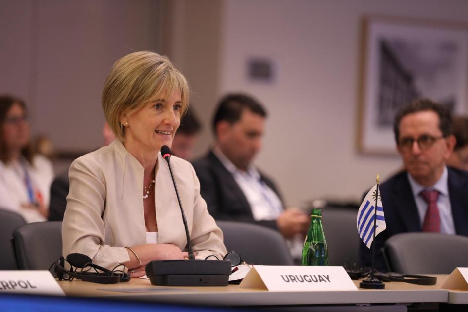 Subsecretaria exponiendo en encuentro internacional del BID