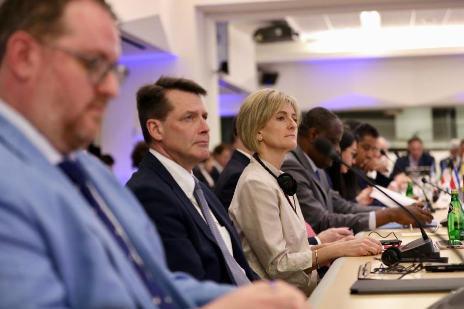 Subsecretaria representando al Ministerio del Interior en encuentro del BID