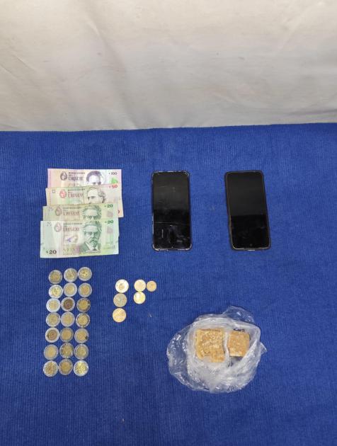 Control de rutina permite incautar 160 gramos de Pasta Base de Cocaína Sustancia estupefaciente incautada