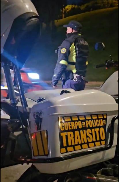 Cuerpo de Policía de Tránsito participando del operativo. Cuerpo de Policía de Tránsito participando del operativo.