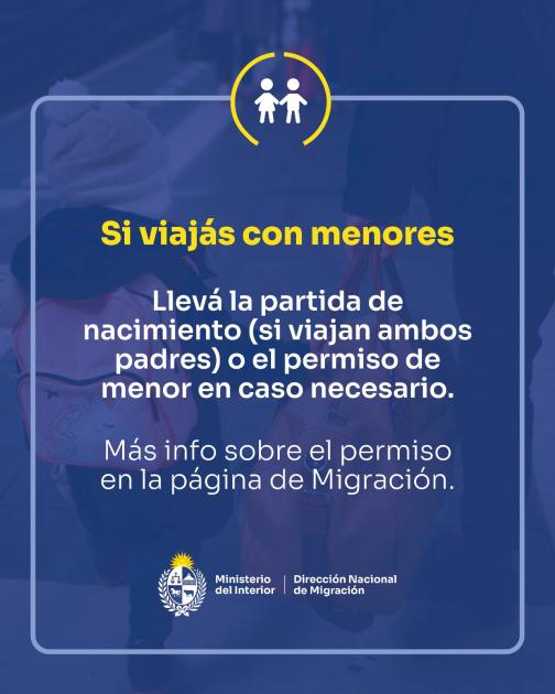 Viaje con menores Viaje con menores