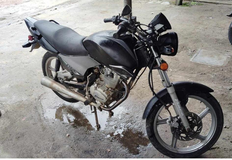 Moto usada en uno de los hechos. Moto usada en uno de los hechos.